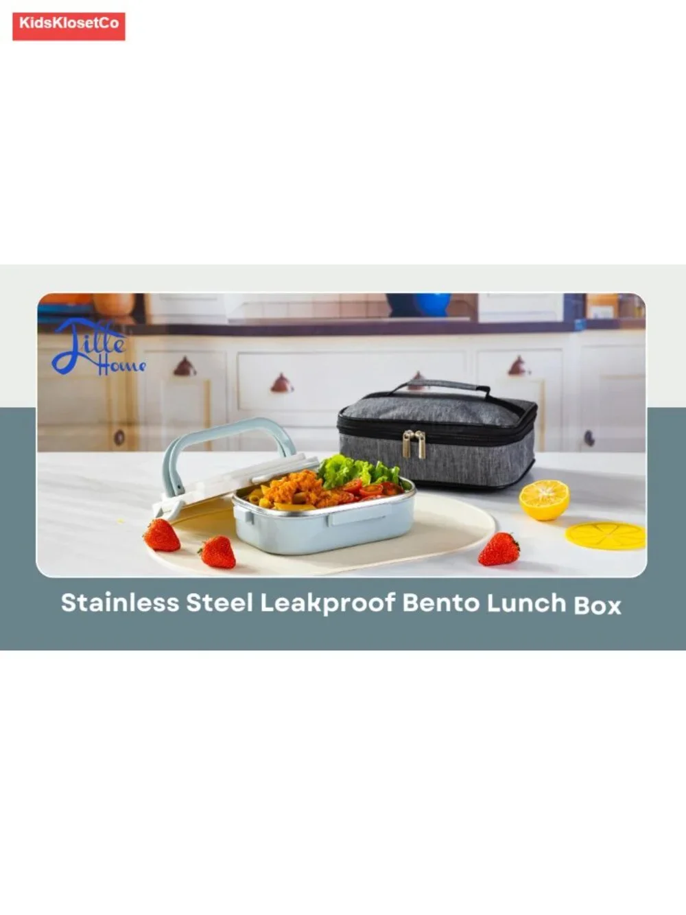 Stainless Steel Leakproof Bento Lunch Box with Insulated Bag